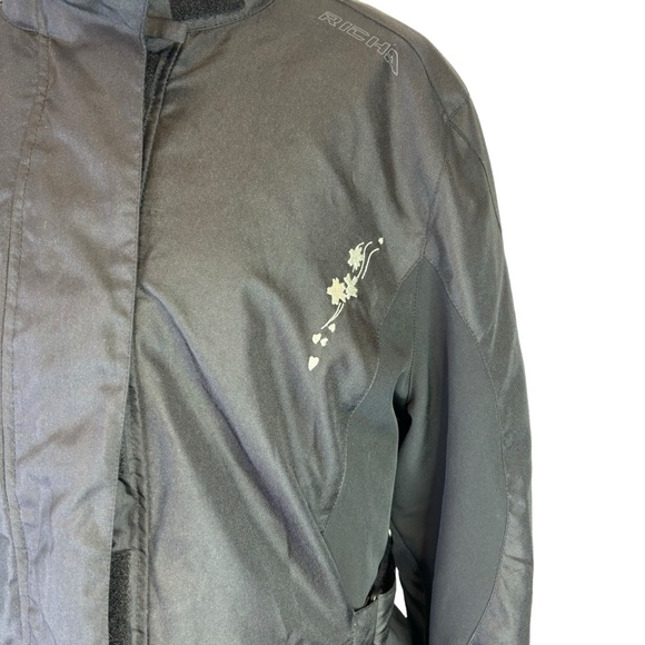 Richa Queen Jacket 2 Black Lady Jacket Rider Jacket Motorcycle Plus Size Medium - Picture 5 of 9